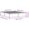 vidaXL Bedframe zonder matras massief grenenhout 200x200 cm