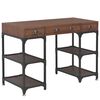 vidaXL Bureau met 3 lades 110x50x78 cm massief vurenhout