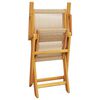 vidaXL Tuinstoelen 2 st massief acaciahout en polypropeen beige