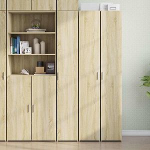 vidaXL Hoge kast 30x42,5x185 cm bewerkt hout sonoma eikenkleurig