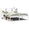 vidaXL Bed met boekenkast zonder matras grenenhout wit 180x200 cm