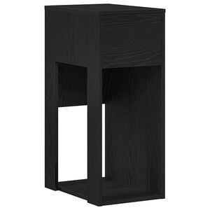 vidaXL Computertorenstandaard met lade 30x44x74 cm zwart
