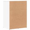 vidaXL Dressoirs 2 st 59x39x80 cm bewerkt hout wit