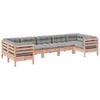 vidaXL 7-delige Loungeset met kussens massief douglas vurenhout