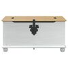 vidaXL storage box met lade Wit 90 x 78 x 45 cm Massief grenenhout