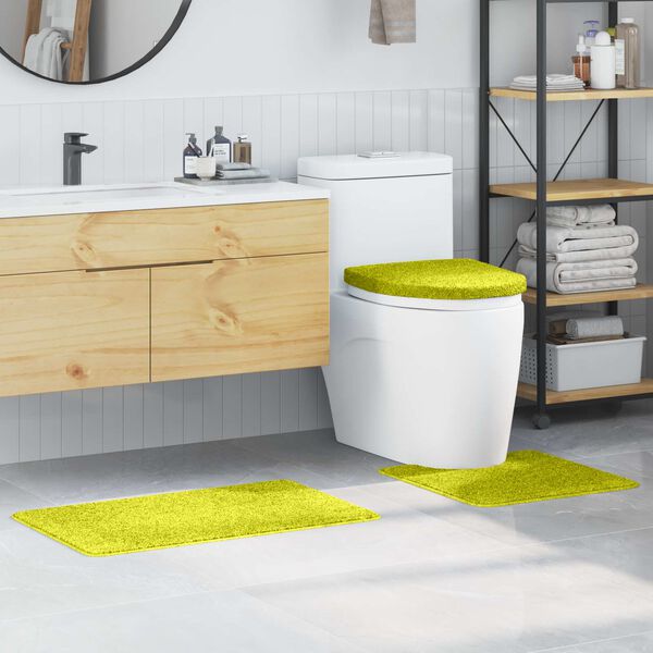 vidaXL Antislip Badmat Set 3 pcs Groen PP