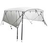 vidaXL Biminitop 4 bogen met mesh zijwanden 243x(230-244)x137 cm
