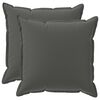 vidaXL Kussensloop 2 st HOUTEN Antraciet 55 x 55 cm Polyester