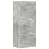 vidaXL Badkamer wandkast met plank TULUM Beton Grijs 37 x 24,5 x 86 cm