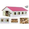 Kids Globe Paardenstal met 7 boxen 1:24 roze 610189