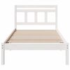 vidaXL Bedframe Wit 75 x 190 cm Massief grenenhout