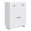 vidaXL Dressoir Wit 66 x 34,5 x 90 cm Bewerkt hout