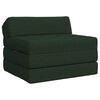 vidaXL Vouwbare Bankbed Donkergroen 200 x 70 x 10 cm Stof