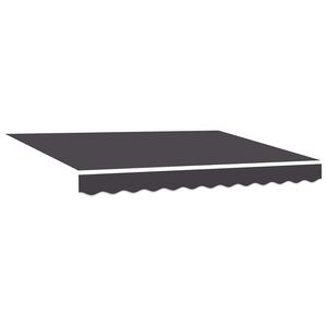 vidaXL Vervangingsdoek voor zonnescherm Antracietkleurig 280 x 195 cm