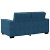 vidaXL 3-delige Loungeset met kussens fluweel blauw