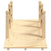 vidaXL Tuinbrug met kettingrails 150x67x56 cm massief vurenhout
