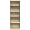 vidaXL Boekenkast 60x24x176 cm bewerkt hout sonoma eikenkleurig