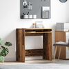 vidaXL Bureau met lade Oud Hout 77.5 x 43 x 79 cm Bewerkt hout