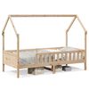 vidaXL Bedhuis massief grenenhout 90x190 cm