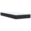 vidaXL Boxspring met matras fluweel zwart 80x200 cm