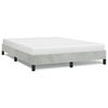 vidaXL Bedframe zonder matras lichtgrijs 137x190 cm volledig fluweel