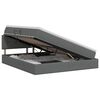 vidaXL Opbergbed met matras Donkergrijs 140 x 200 cm fluweel