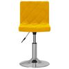 vidaXL Eetkamerstoelen draaibaar 2 st fluweel mosterdgeel