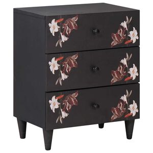 vidaXL Nachtkastje Multikleur 50 x 33 x 60 cm Massief Mango Hout