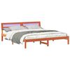 vidaXL Bedframe Wasbruin 180 x 200 cm Massief grenenhout