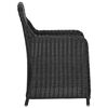 vidaXL 9-delige Loungeset poly rattan zwart