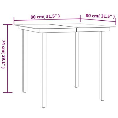 vidaXL 3-delige Tuinset met kussens poly rattan zwart en grijs