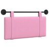vidaXL Hangend hoofdbord Roze Stof