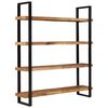 vidaXL Boekenkast met 4 schappen 160x40x180 cm ruw mangohout