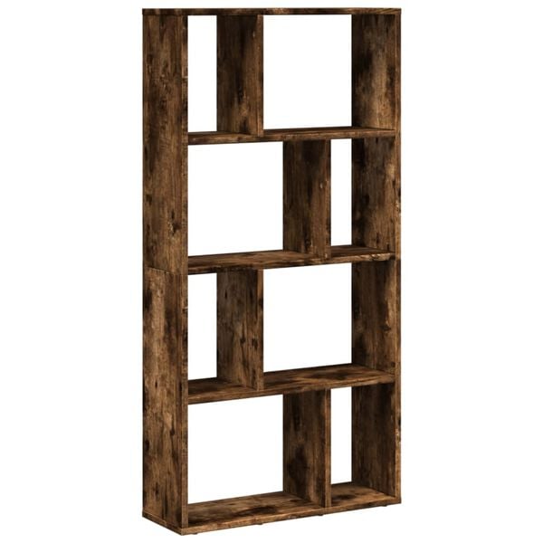 vidaXL Boekenkast 60x20x120 cm bewerkt hout gerookt eikenkleurig