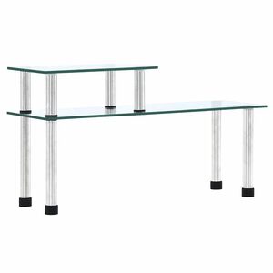 vidaXL Keukenschap 45x16x26 cm gehard glas transparent