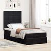 vidaXL Ottoman bed met matrassen en LED's 80x200cm fluweel zwart
