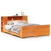 vidaXL Bedframe zonder matras massief grenenhout wasbruin 150x200 cm