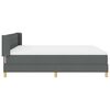 vidaXL Boxspringbed met matras Donkergrijs 200 x 180 cm Stof