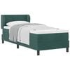 vidaXL Boxspringbed met hoofdeinde Donkergroen 80 x 200 cm Fluweel