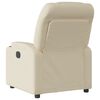 vidaXL Relaxfauteuil Cr&egrave;me Stof