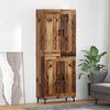 vidaXL Hoge kast 2 pcs Oud Hout Bewerkt hout