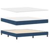 vidaXL Boxspringbed met matras met matras Blauw 180 x 200 cm Stof