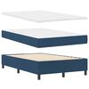 vidaXL Boxspringbed met matras met hoofdeinde Blauw 120 x 190 cm Stof