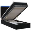 vidaXL Ottoman Bed met Matrassen en LED Zwart 90 x 200 cm fluweel