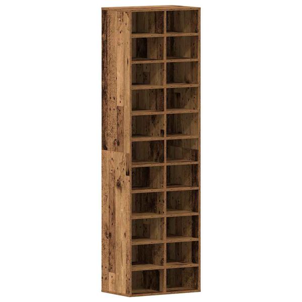 vidaXL Schoenenkast 54x34x183 cm spaanplaat oud hout