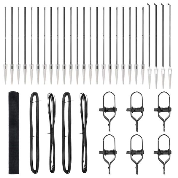 vidaXL Afrasteringspaal Grijs 50 x 1,2 m (19 x 19 mm gaas)