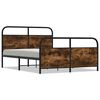vidaXL Bedframe zonder matras bewerkt hout gerookt eiken 120x200 cm