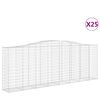 vidaXL Schanskorven 25 st gewelfd 400x50x140/160 cm ijzer