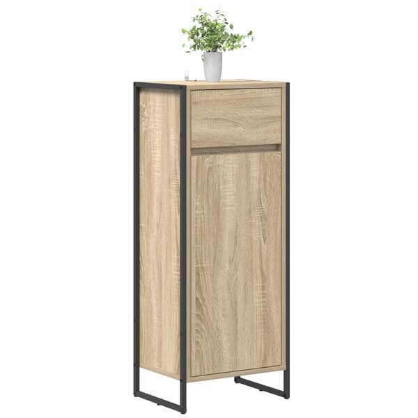vidaXL Badkamer Kast met lade Sonoma 40 x 30 x 100 cm Bewerkt hout