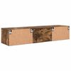 vidaXL Houten Kast Gerookt eiken 150 x 39 x 30 cm Bewerkt hout